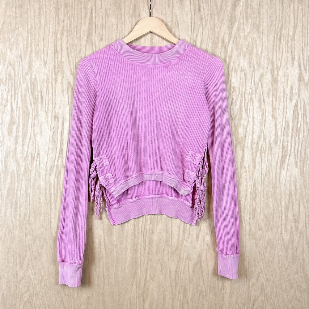 Free People Cropped Interlaken Thermal Top